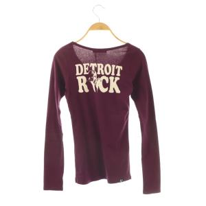 HYSTERIC GLAMOUR ガールプリント 長袖 Tシャツ カットソー F パープル /DF OS