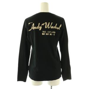 ANDY WARHOL by HYSTERIC GLAMOUR スカルフォトプリント Tシャツ カットソー F ブラック /DF OS