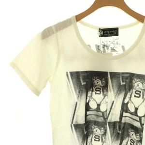 ANDY WARHOL by HYSTERIC GLAMOUR テディベア 半袖Tシャツ カットソー F ダーティーホワイト /DF OS