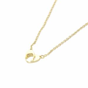 COACH ストーン ハート ネックレス ペンダント ゴールド色 /SR