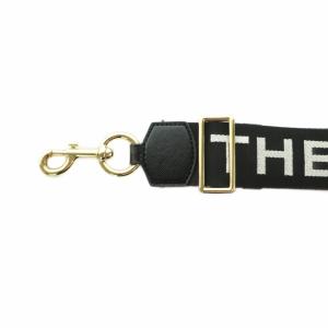 MARC JACOBS ショルダーストラップ ロゴ 黒 白 /MI OS