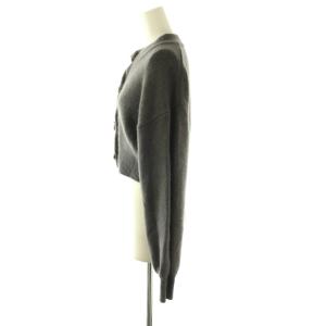 SNIDEL 24AW ボタンフラッフィーニットカーディガン F ダークグレー /DF OS