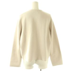 IENA 25AW ダブルフェイススナップカーディガン ニット カシミヤ混 ライトグレージュ /ES OS