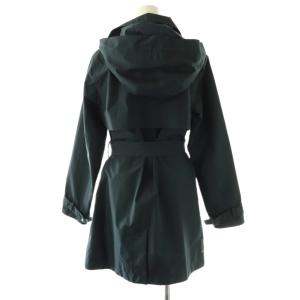 AIGLE ゴアテックス フーデッドトレンチコート ベルト付き 36 ネイビー /DF OS