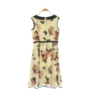 TOCCA 24AW SENKA BUTTERFLY ドレス ワンピース 膝丈 ノースリーブ 花柄 0 アイボリー