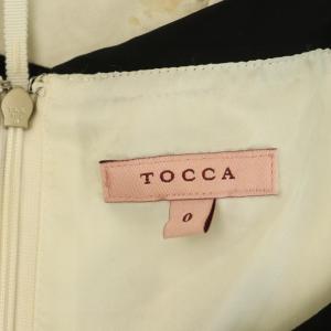 TOCCA 24AW SENKA BUTTERFLY ドレス ワンピース 膝丈 ノースリーブ 花柄 0 アイボリー