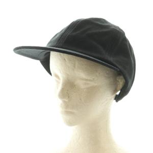 COMOLI シルクネップキャップ 帽子 F 黒 D01-07003 /MI OS AD