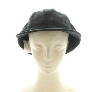 COMOLI シルクネップキャップ 帽子 F 黒 D01-07003 /MI OS AD