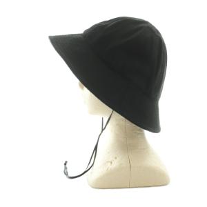 COMOLI シルクネップ ハット F ブラック D01-07002