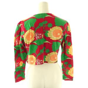 KENZO 総柄 ラップ カットソー 花柄 M 赤 マルチカラー /CX OS