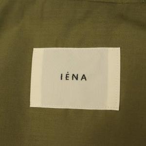 IENA P/Cタフタフーデットブルゾン ジップアップ パーカー 36 カーキ /MY OS