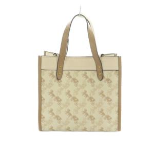 COACH 2WAY トートバッグ ショルダーバッグ 総柄 アイボリー ベージュ C3866 /MI OS