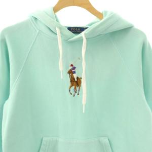POLO RALPH LAUREN 近年モデル ビッグポニー パーカー スウェット XS TP スモークグリーン /ES OS