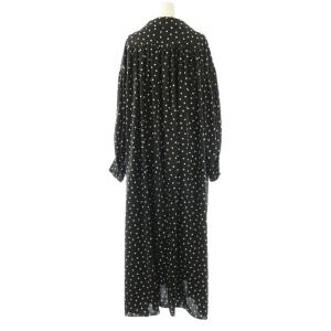 JOURNAL STANDARD LUXE 25AW ドット プルオーバー ワンピース ロング ブラック /DF OS