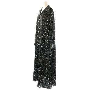 JOURNAL STANDARD LUXE 25AW ドット プルオーバー ワンピース ロング ブラック /DF OS