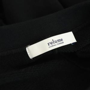 JOURNAL STANDARD relume 25SS コットンリングドットスウェット トレーナー プルオーバー F ブラック /CX OS