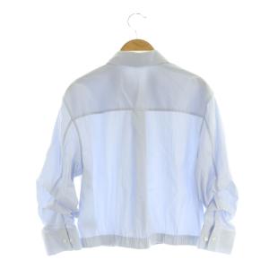 Theory 25SS Cotton Shirting Fixed Sleeve Shirt 七分袖クロップドシャツ