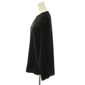 theory luxe 25AW MARVINE SHEER COMBO TOP ブラウス プルオーバー シアー 38 ブラック