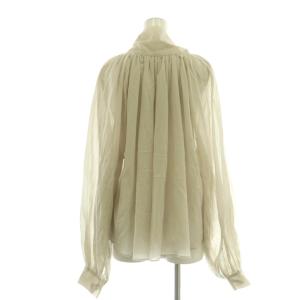 Whim Gazette WhimGazette 24SS ローンボウタイブラウス シアー F グレージュ /DF OS