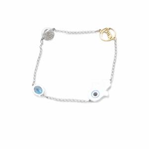 SWAROVSKI SV Remix Collection Hamsa Hand Symbol ブレスレット シルバー色 /SR