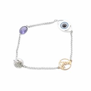 SWAROVSKI SV EVIL EYE STRAND ブレスレット シルバー色 /SR SH