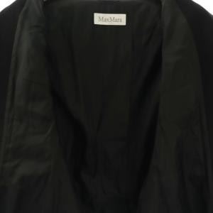 Max Mara 白タグ ウール テーラードジャケット 微起毛 I42 ブラック /ES OS