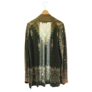ETRO Milano カーディガン シルクカシミヤ モスグリーン /SY OS