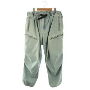 24AW フェード デニム カーゴパンツ ジーンズ S ライトブルー /DF OS