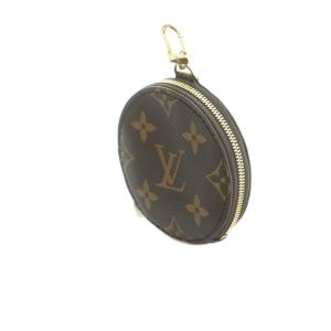 LOUIS VUITTON モノグラム チャーム ラウンド コインケース ブラウン