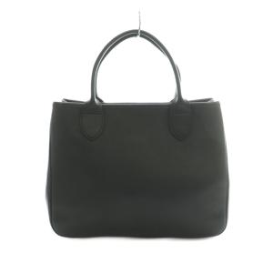 Longchamp ハンドバッグ レザー 黒 /MI OS