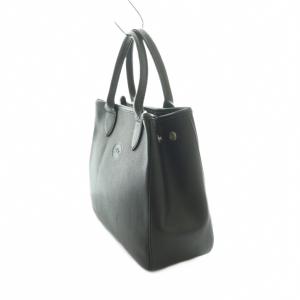 Longchamp ハンドバッグ レザー 黒 /MI OS