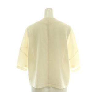 Nolley's 25SS ヴィンテージメッシュ半袖カーディガン 38 オフホワイト /DF OS