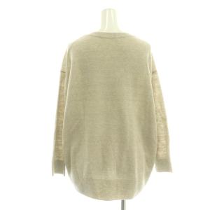GALERIE VIE 25SS ドライカノコ クルーネックプルオーバー ニット F グレージュ /DF OS