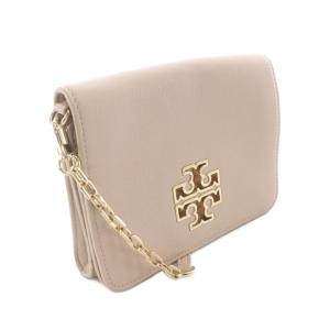 TORY BURCH レザー チェーン ショルダーバッグ ピンクベージュ /SR