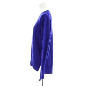 Theory Cashmere Karenia クルーネックニット セーター カシミヤ S 青 ブルー 無地 長袖 /AB