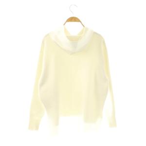 ANAYI 25SS スムースニットパーカー プルオーバー 36 ホワイト /HK OS
