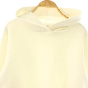 ANAYI 25SS スムースニットパーカー プルオーバー 36 ホワイト /HK OS