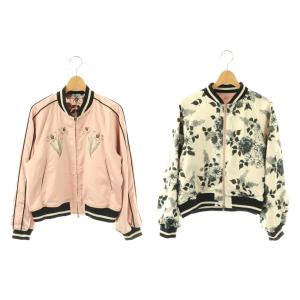 ×KEITA MARUAMA 24AW エンブロイダリーリバーシブルジャケット F スモークピンク
