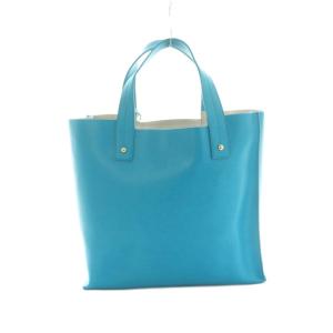 FURLA サリー トートバッグ レザー ターコイズブルー /MI OS