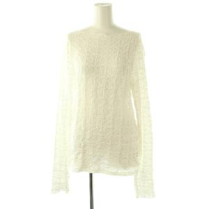 25AW ストレッチレースプルオーバー ブラウス F ホワイト /CX OS