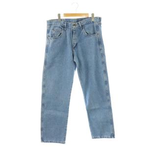 RUGGED RELAX FIT デニムパンツ ジーンズ ジッパーフライ 34×30 ライトブルー /DO