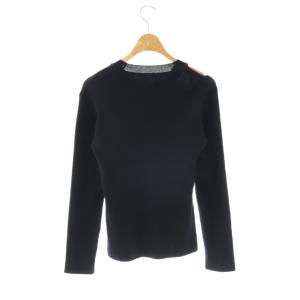 ADEAM 44621 Nicoletta Sweater セーター ニット リブ 長袖 S ブラック /HK OS