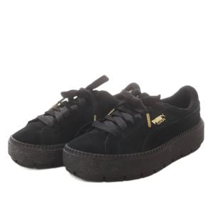 PUMA SUEDE PLATFORM TRACE WNS スニーカー ローカット スエード US6.5 ブラック
