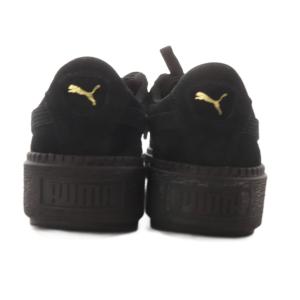 PUMA SUEDE PLATFORM TRACE WNS スニーカー ローカット スエード US6.5 ブラック