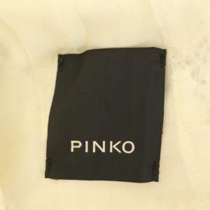 PINKO レース スプリングコート ロング ベルト付 I38 アイボリー /MY OS