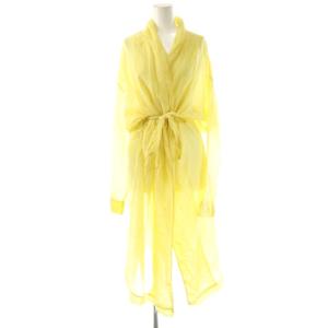 Coat コットンシルクコート ロング シアー 2 イエロー /DO OS
