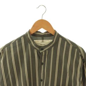 TODAYFUL Stripe Over Shirts シャツ チュニック丈 ストライプ オーバーサイズ F チャコールグレー