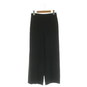24SS ADMIRAL CREPE WIDE PULL ON L ワイドパンツ ストレッチ XS ブラック