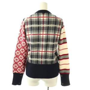 Brooks Brothers クレイジーパターンニットカーディガン カシミヤ BB2 紺 マルチカラー /CX OS