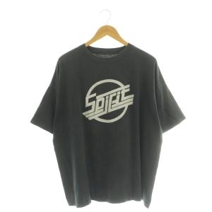 ROCK T 1st ヴィンテージ加工 Tシャツ 半袖 グレー /SY OS